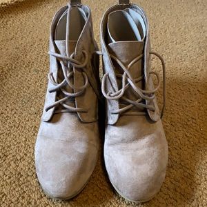 New Directions wedge booties